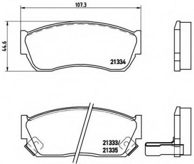 Гальмівні колодки дискові P79 005 BREMBO P79005