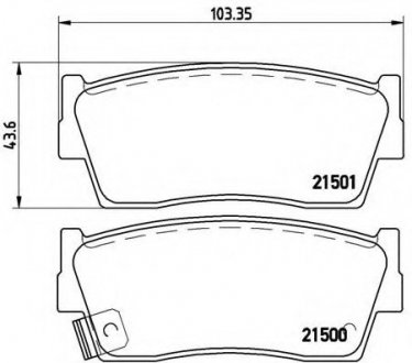 Гальмівні колодки дискові P79 006 BREMBO P79006