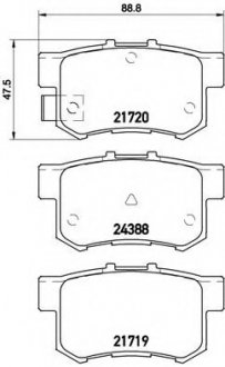 Гальмівні колодки дискові P79 027 BREMBO P79027