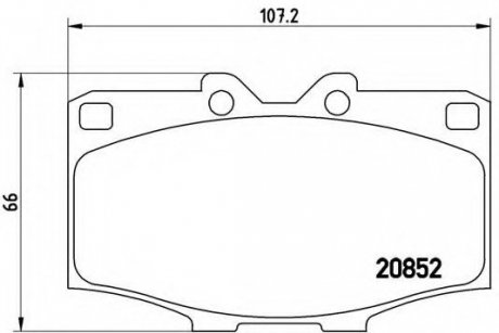 Гальмівні колодки дискові P83 006 BREMBO P83006