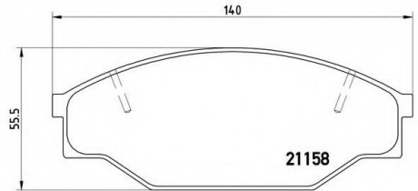 Гальмівні колодки дискові P83 013 BREMBO P83013