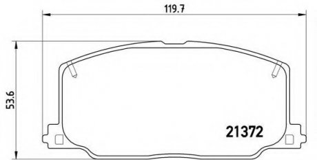 Гальмівні колодки дискові P83 016 BREMBO P83016