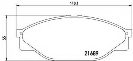 Гальмівні колодки BREMBO P83023