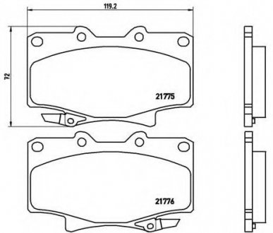 Гальмівні колодки дискові P83 025 BREMBO P83025