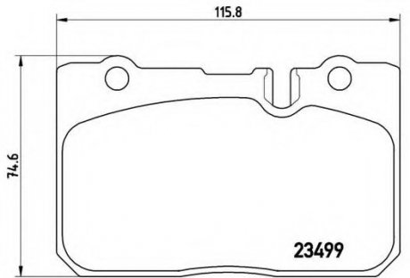 Тормозные колодки BREMBO P83039