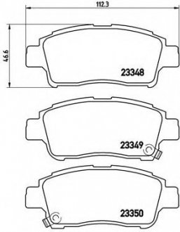 Гальмівні колодки дискові P83 050 BREMBO P83050