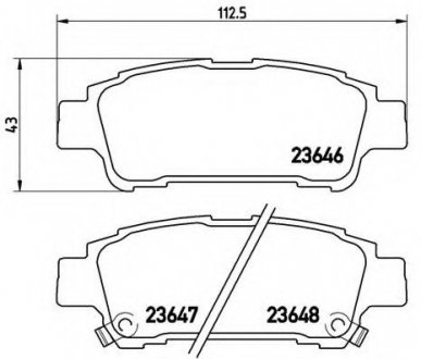 Тормозные колодки BREMBO P83056