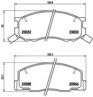 Гальмівні колодки дискові P83 093 BREMBO P83093