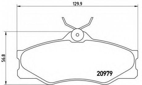 Гальмівні колодки дискові P85 008 BREMBO P85008