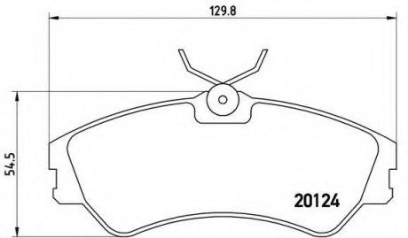 Гальмівні колодки дискові P85 028 BREMBO P85028