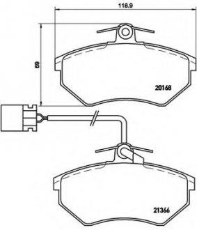 Гальмівні колодки дискові P85 034 BREMBO P85034