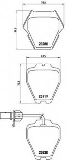 Тормозные колодки BREMBO P85067