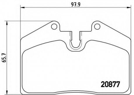 Тормозные колодки BREMBO P85094