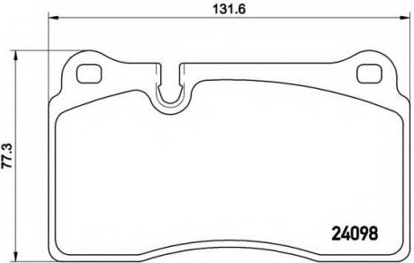 Тормозные колодки BREMBO P85116 (фото 1)