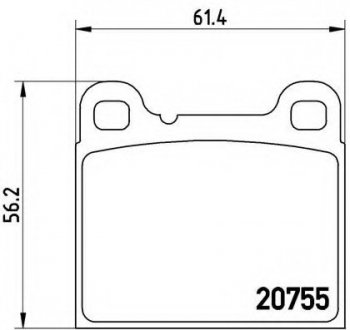 Гальмівні колодки BREMBO P86002