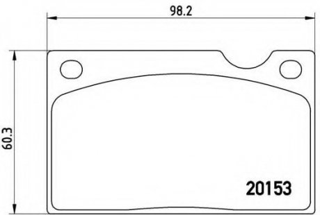 Гальмівні колодки дискові P86 003 BREMBO P86003