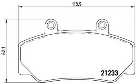 Тормозные колодки BREMBO P86006