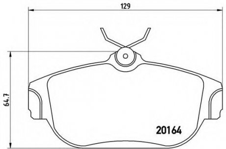 Тормозные колодки BREMBO P86007