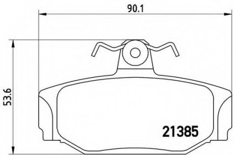 Гальмівні колодки дискові P86 009 BREMBO P86009