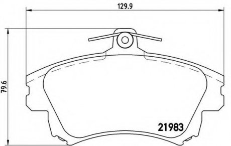 Гальмівні колодки BREMBO P86017 (фото 1)