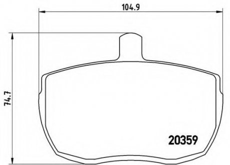 Гальмівні колодки дискові PA6 001 BREMBO PA6001