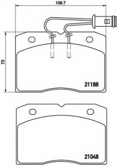 Тормозные колодки BREMBO PA6009