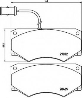 Тормозные колодки BREMBO PA6013