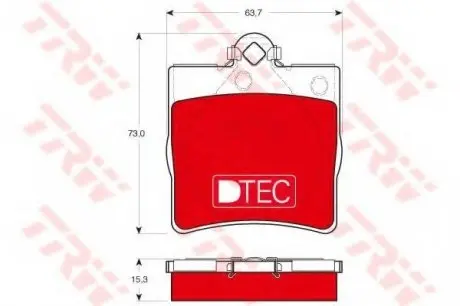 Гальмівні колодки TRW TRW GDB1335DTE