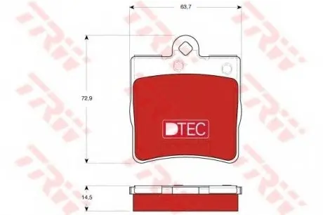 Тормозные колодки TRW TRW GDB1545DTE