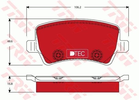 Гальмівні колодки TRW TRW GDB1685DTE