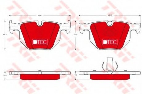 Тормозные колодки TRW TRW GDB1730DTE