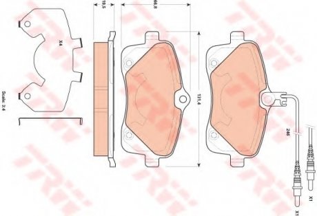 Тормозные колодки TRW TRW GDB1895