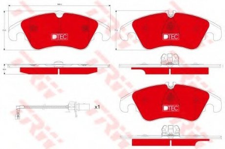 Тормозные колодки TRW TRW GDB1916DTE (фото 1)