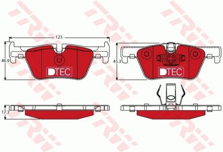 Гальмівні колодки, дискові TRW TRW GDB1919DTE