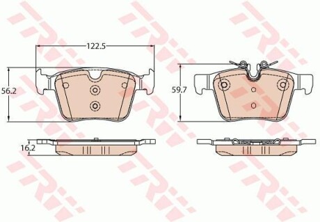 Тормозные колодки TRW TRW GDB2110