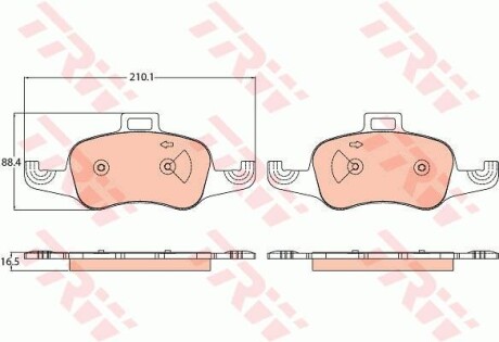 Тормозные колодки TRW TRW GDB2120