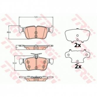 Гальмівні колодки, дискові TRW TRW GDB2133