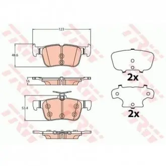 Тормозные колодки TRW TRW GDB2133