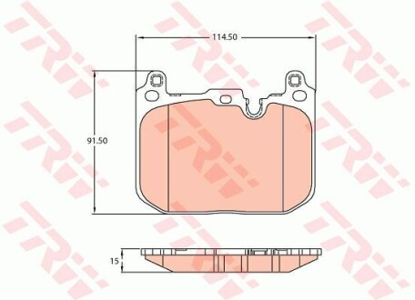 Тормозные колодки TRW TRW GDB2137