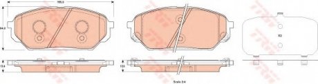 Гальмівні колодки, дискові TRW TRW GDB3527