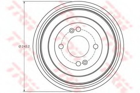 Тормозной барабан TRW TRW DB4422