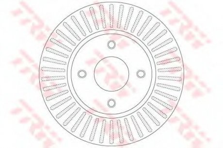 Тормозной диск TRW TRW DF6249 (фото 1)