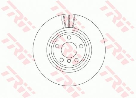 Гальмівний диск двосекційний TRW DF6602S (фото 1)