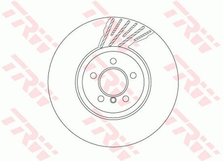 Диск гальмівний BMW 5 (F07,F10)/ 7(F01,F02) "FL "D=374mm "08>> TRW TRW DF6613S