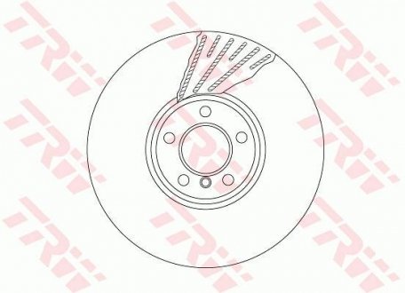 Тормозной диск TRW DF6622S (фото 1)