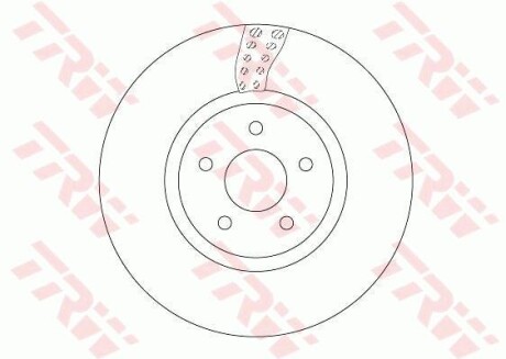 Диск гальмівний FORD Focus/Kuga/Transit "F D=320mm "12>> TRW TRW DF6662S