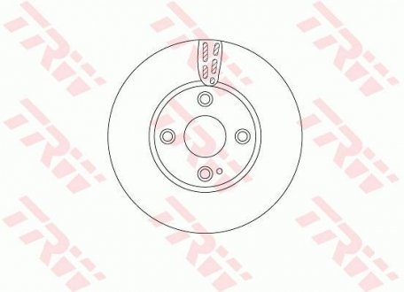 Тормозной диск TRW DF6790 (фото 1)