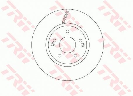 Тормозной диск TRW DF6804 (фото 1)