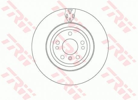 Гальмівний диск TRW DF6833S