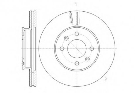 Тормозной диск REMSA 61023.10 (фото 1)